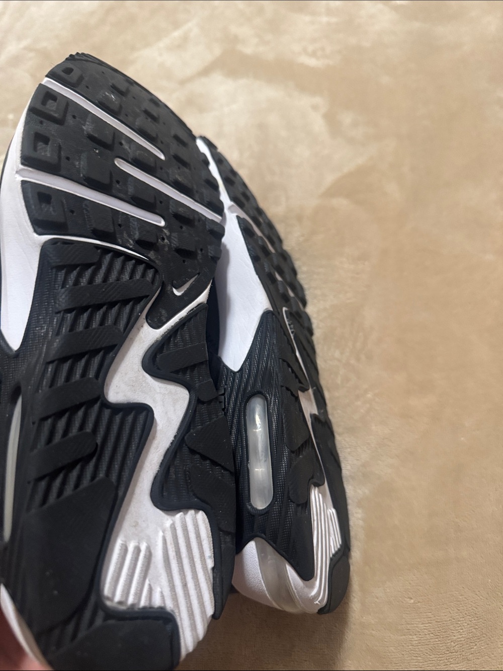 Nike Black Sneakers with Tan Swoosh Accent - Picture 9 of 13